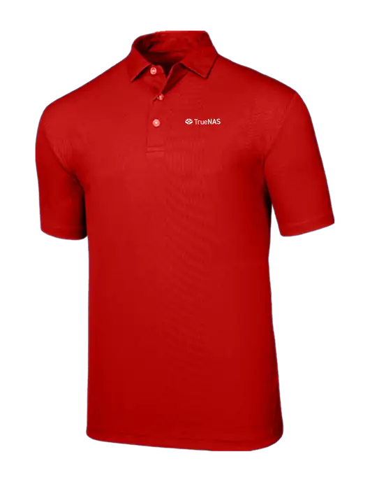 Callaway Birdseye Red Polo w/TrueNAS Logo