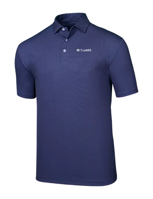 Callaway Birdseye Navy Polo w/TrueNAS Logo