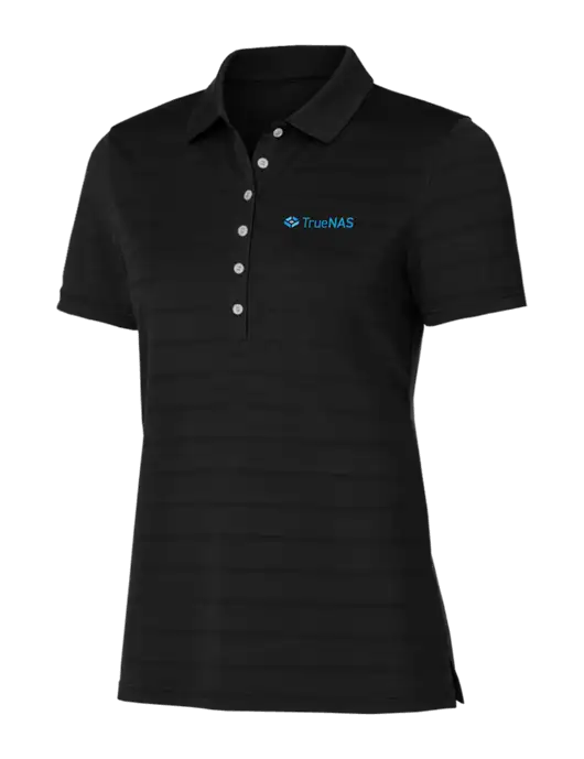 Callaway Womens Black Ventilated Polo w/TrueNAS Logo