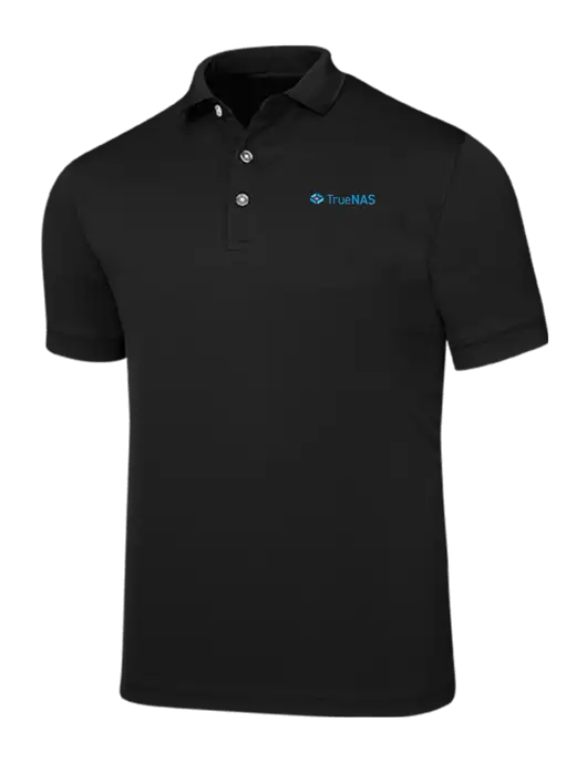 Callaway Ottoman Black Polo w/TrueNAS Logo