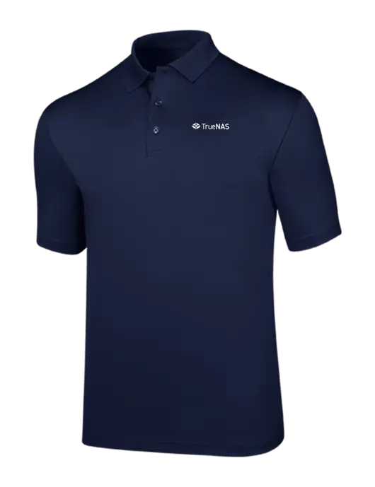 Callaway Opti-Dri Navy Chev Polo w/TrueNAS Logo