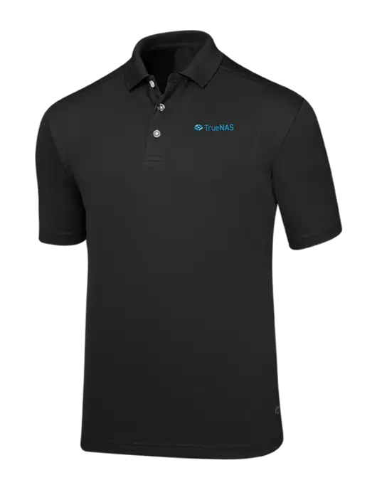 Callaway Core Black Performance Polo w/TrueNAS Logo