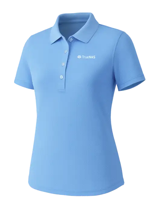 Callaway Womens Core Light Blue Performance Polo w/TrueNAS Logo