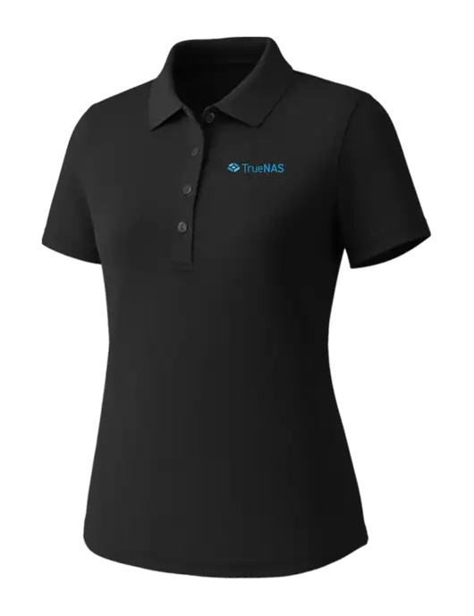 Callaway Womens Core Black Performance Polo w/TrueNAS Logo