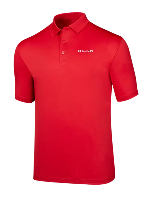 Callaway Opti-Dri Red Chev Polo w/TrueNAS Logo