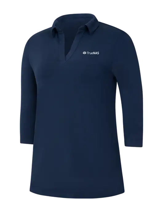 Navy Womens Luxe Knit Tunic w/TrueNAS Logo