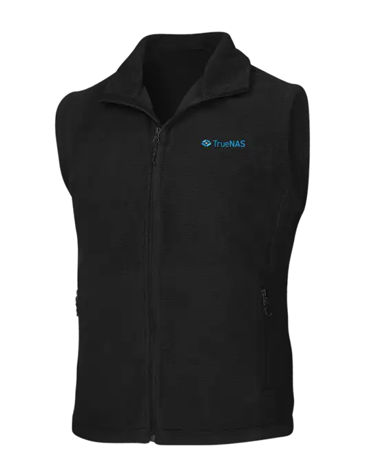 Black Fleece Vest w/TrueNAS Logo