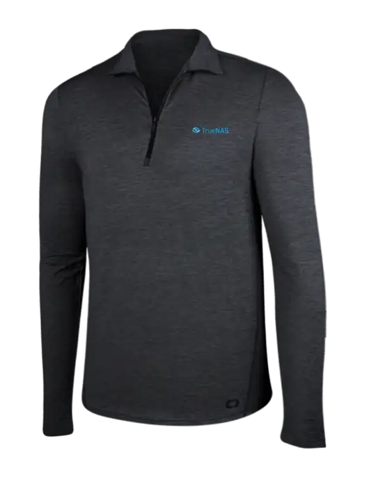 OGIO Blacktop Heather Endurance Force 1/4 Zip w/TrueNAS Logo