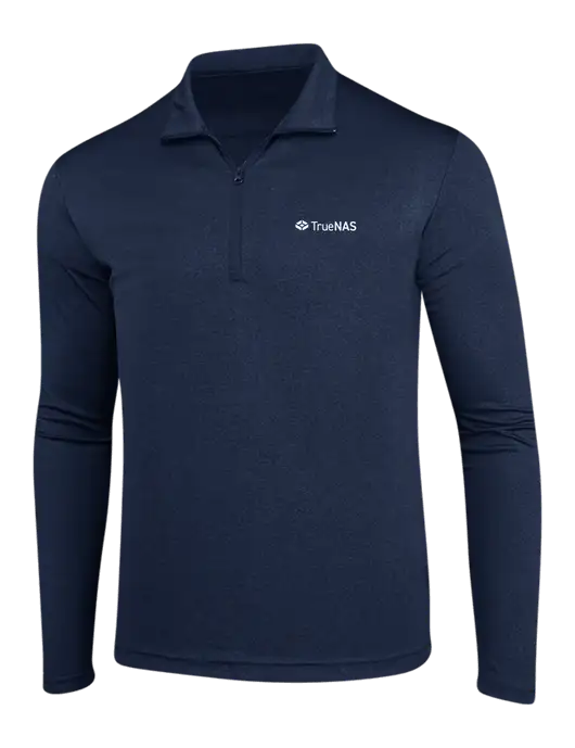 Endeavor Royal Heather 1/4 Zip Pullover w/TrueNAS Logo
