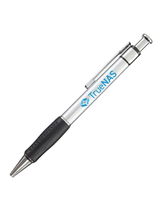 Malta Silver Pen - Black Ink w/TrueNAS Logo