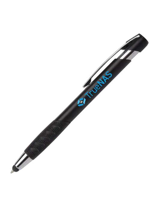 Alize Black Stylus Black Ink Pen w/TrueNAS Logo