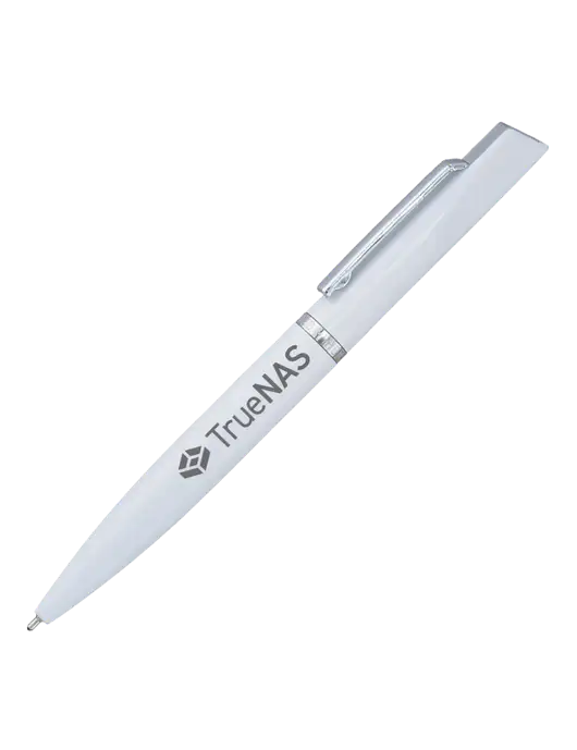 Santos White Pen - Black Ink w/TrueNAS Logo