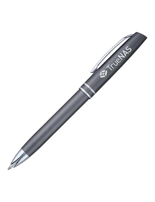 Gunmetal Anguilla Black Ink Pen w/TrueNAS Logo