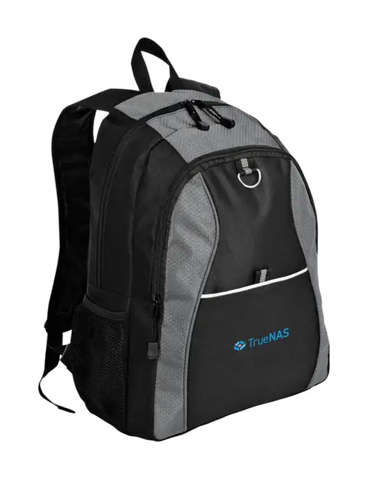 Honeycomb Grey/Black Backpack w/TrueNAS Logo