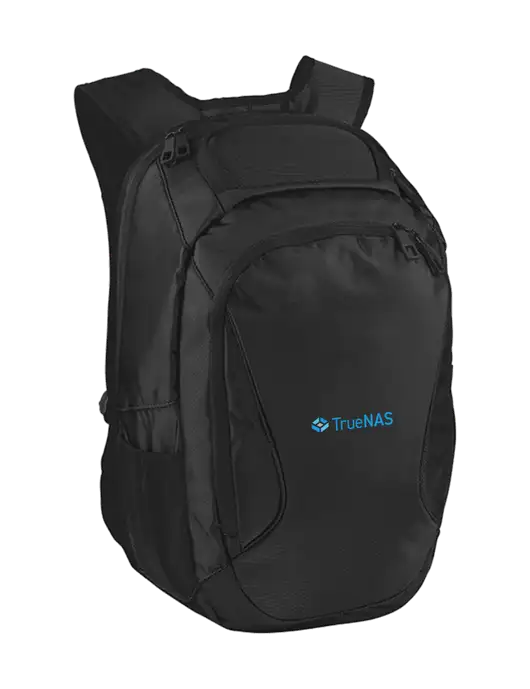 Stealth Black Laptop Backpack w/TrueNAS Logo