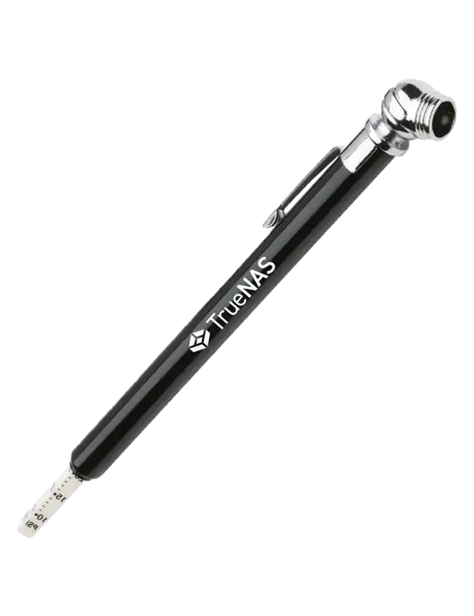 Quick View Black Tire Gauge w/TrueNAS Logo