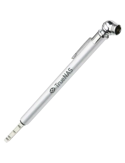 Quick View Silver Tire Gauge w/TrueNAS Logo