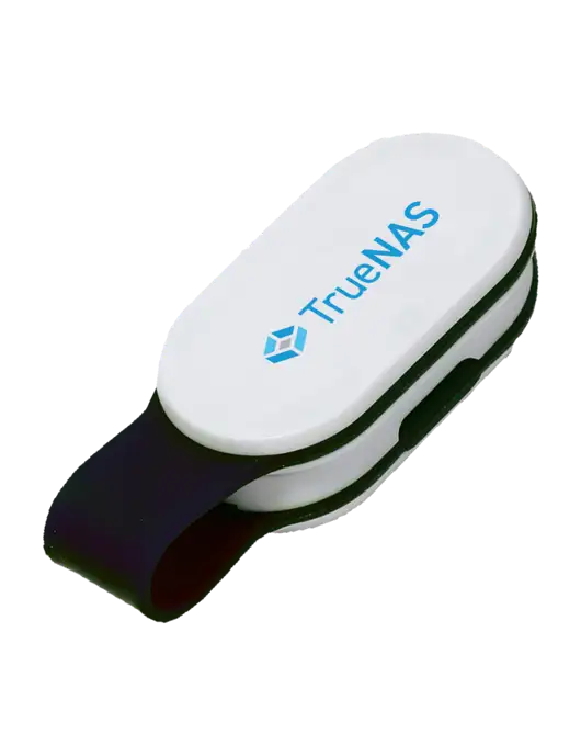 Magna Clip Black Personal Safety Light w/TrueNAS Logo