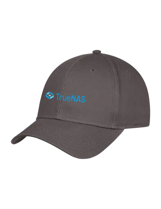 Charcoal Structured Cap Hook & Loop w/TrueNAS Logo