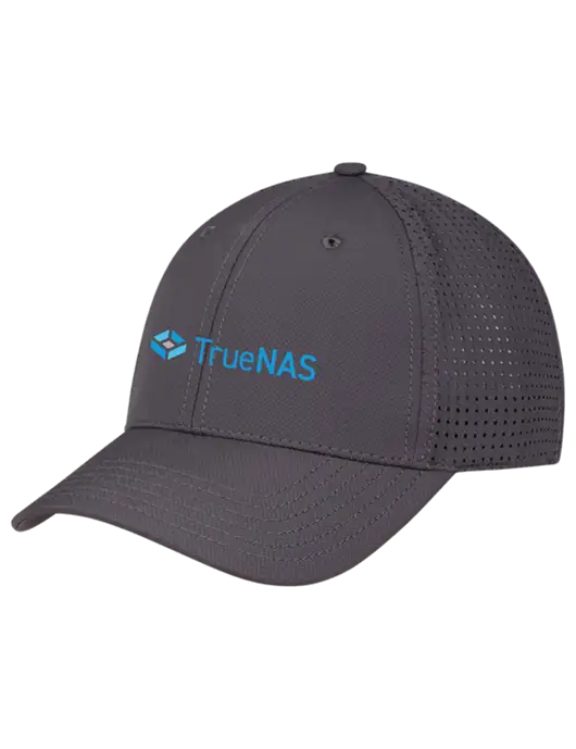 Charcoal Performance Stretchable Cap Hook & Loop w/TrueNAS Logo