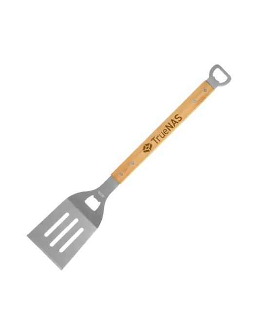 Bamboo BBQ Spatula w/TrueNAS Logo