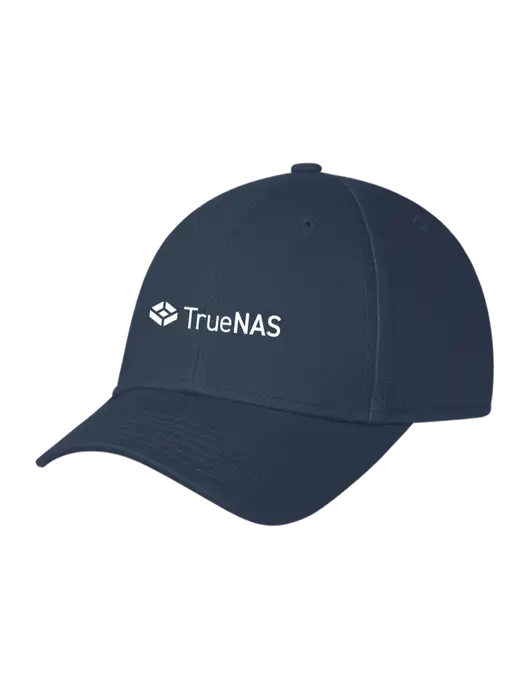 Navy Structured Cap Hook & Loop w/TrueNAS Logo