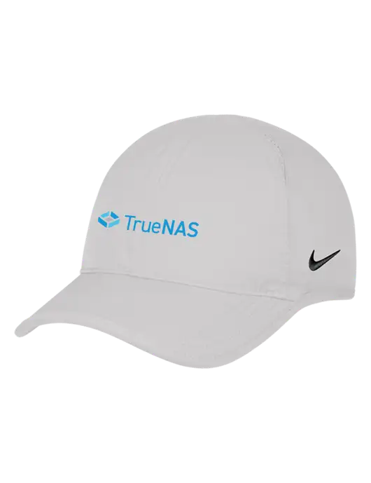 Nike White Featherlight Cap w/TrueNAS Logo