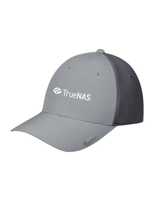 Nike Light Grey/Dark Grey Dri-FIT Legacy Cap w/TrueNAS Logo