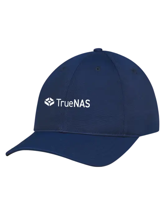 Navy Nylon Twill Performance Cap w/TrueNAS Logo