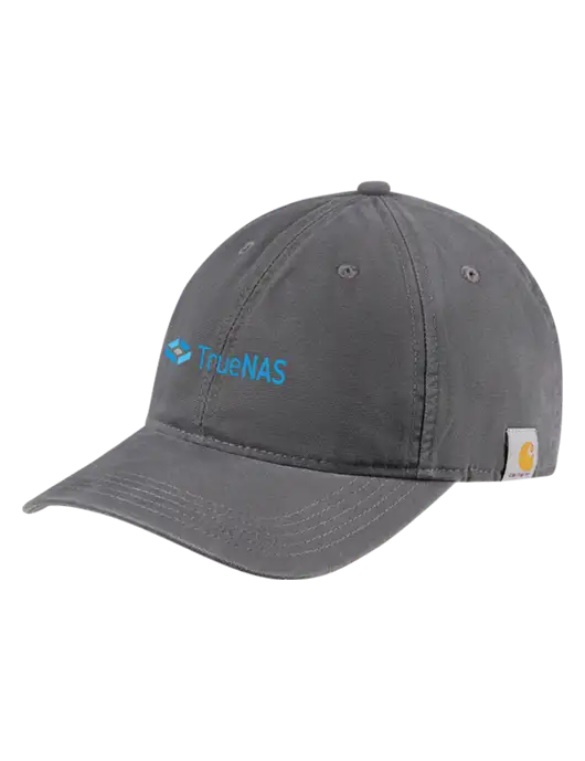 Carhartt Dark Grey Cotton Canvas Cap w/TrueNAS Logo