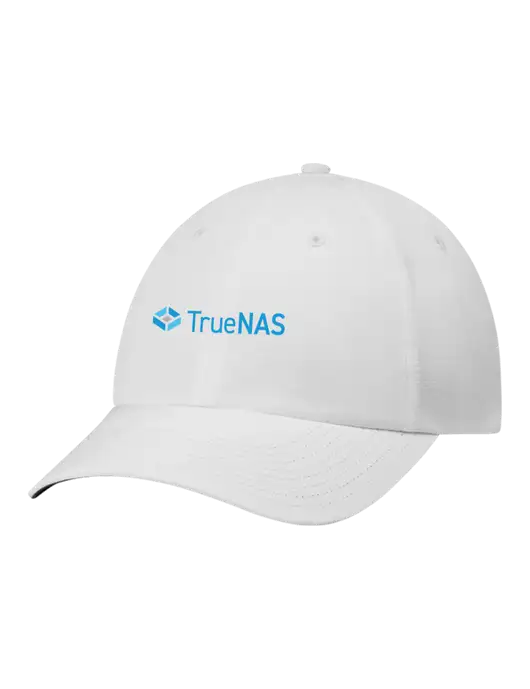 Richardson Relaxed Performance Lite White Cap w/TrueNAS Logo
