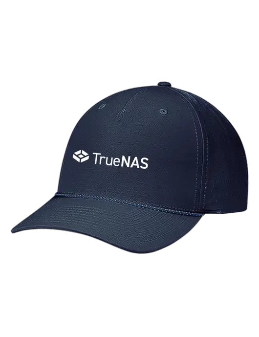 Richardson Laser Perf Performance Dark Navy/Navy-Grey-Blue Rope Cap w/TrueNAS Logo