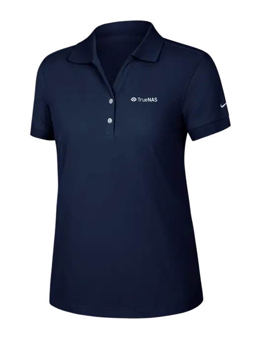 Nike Womens Dri-FIT Classic Dark Navy Polo w/TrueNAS Logo