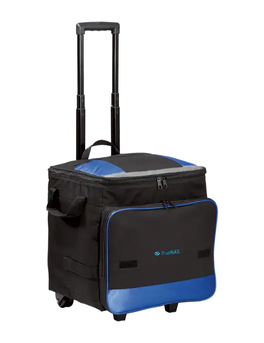 Twilight Blue Rolling Cooler w/TrueNAS Logo