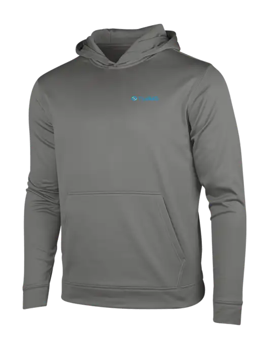 Dark Smoke Grey Sport-Wick Fleece Hooded Pullover w/TrueNAS Logo
